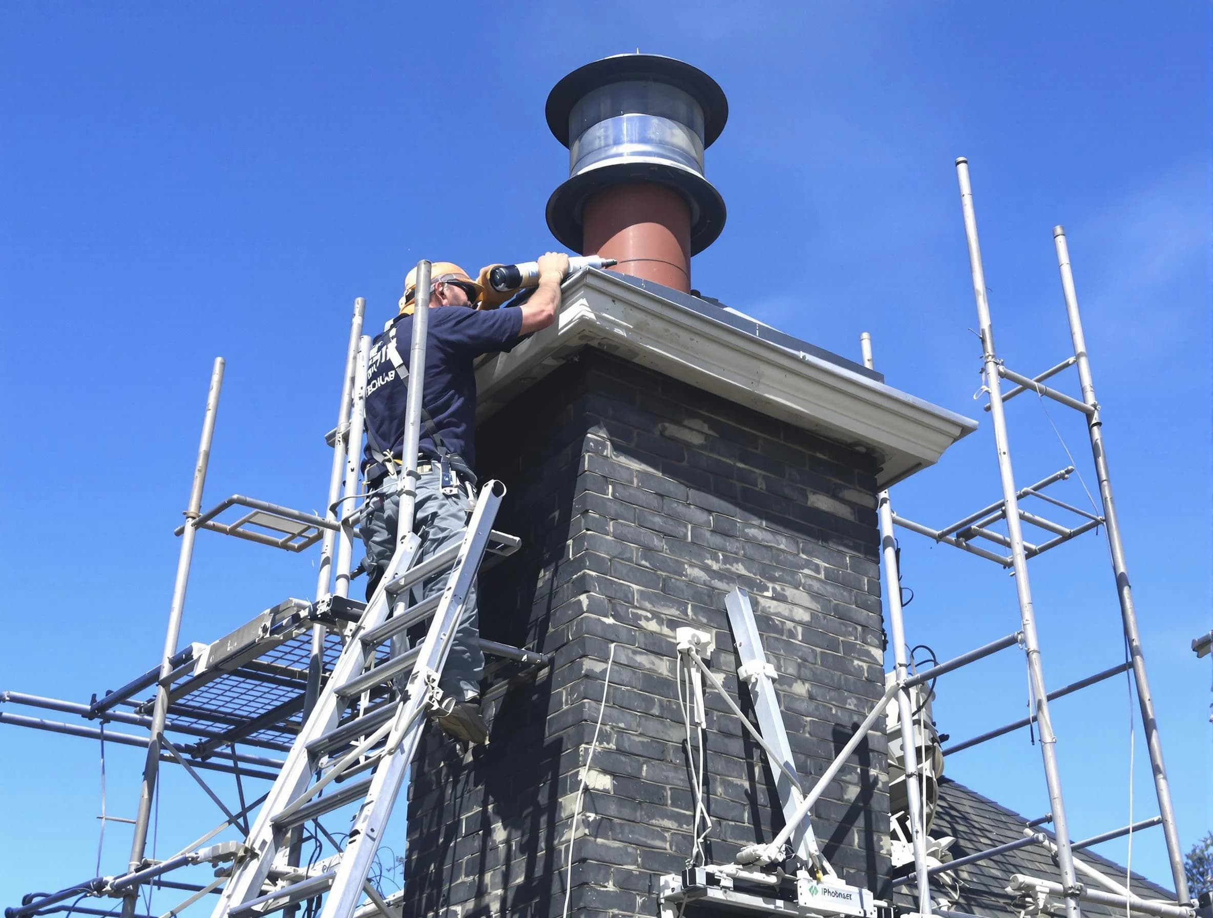 Sturdy chimney crown finished by Fairfield Chimney Sweep in Fairfield, AL