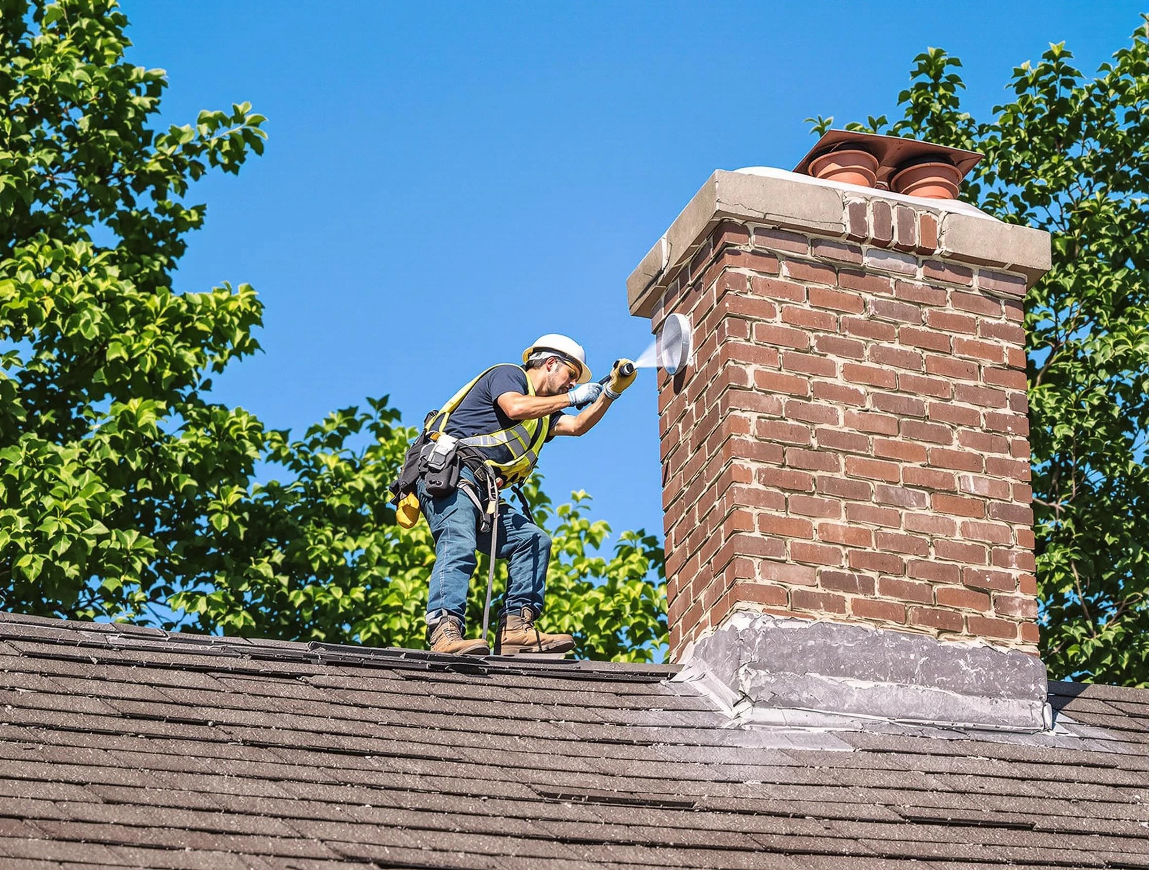Fairfield Chimney Sweep performing an inspection with advanced tools in Fairfield, AL