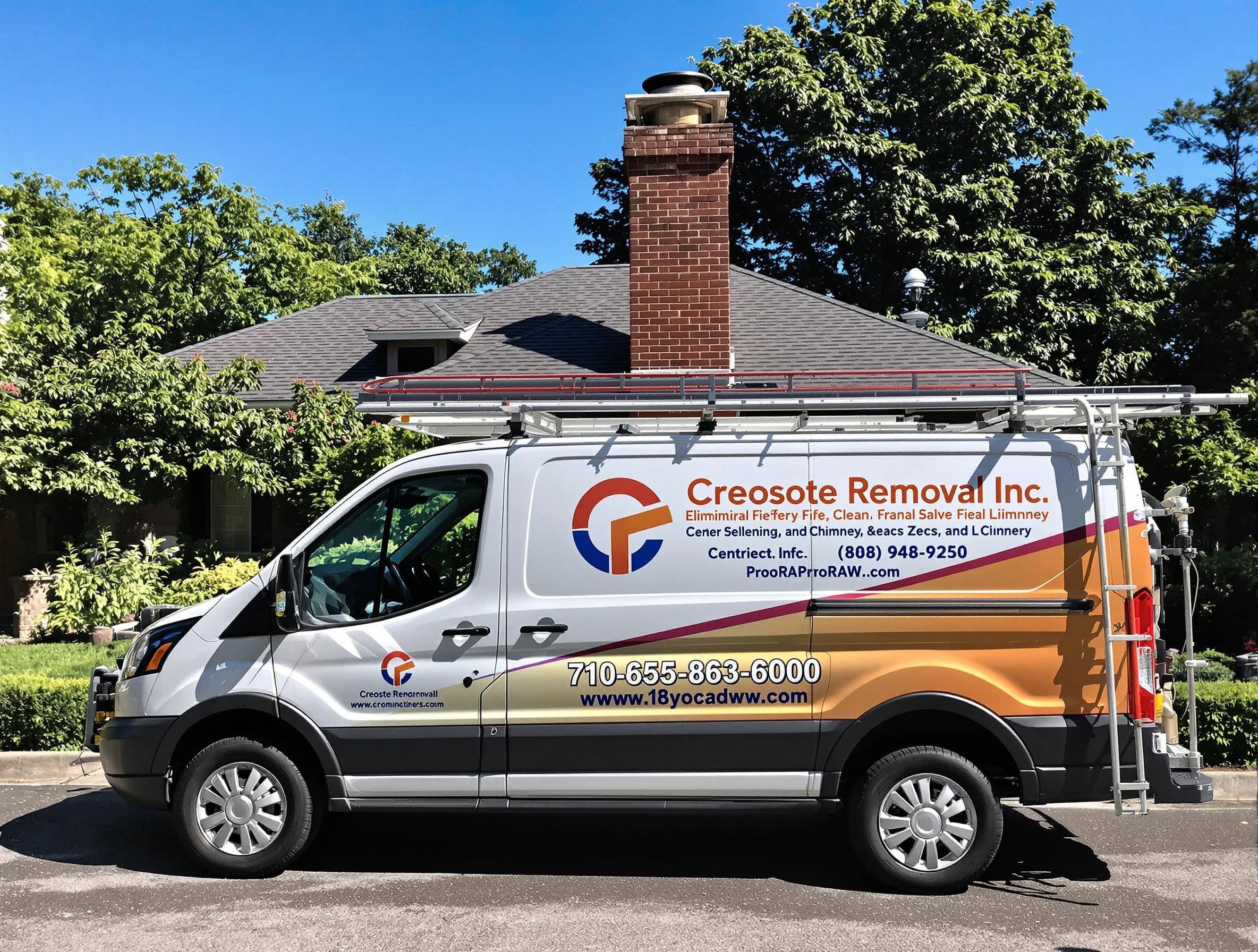 Fairfield Chimney Sweep technician removing creosote safely in Fairfield, AL
