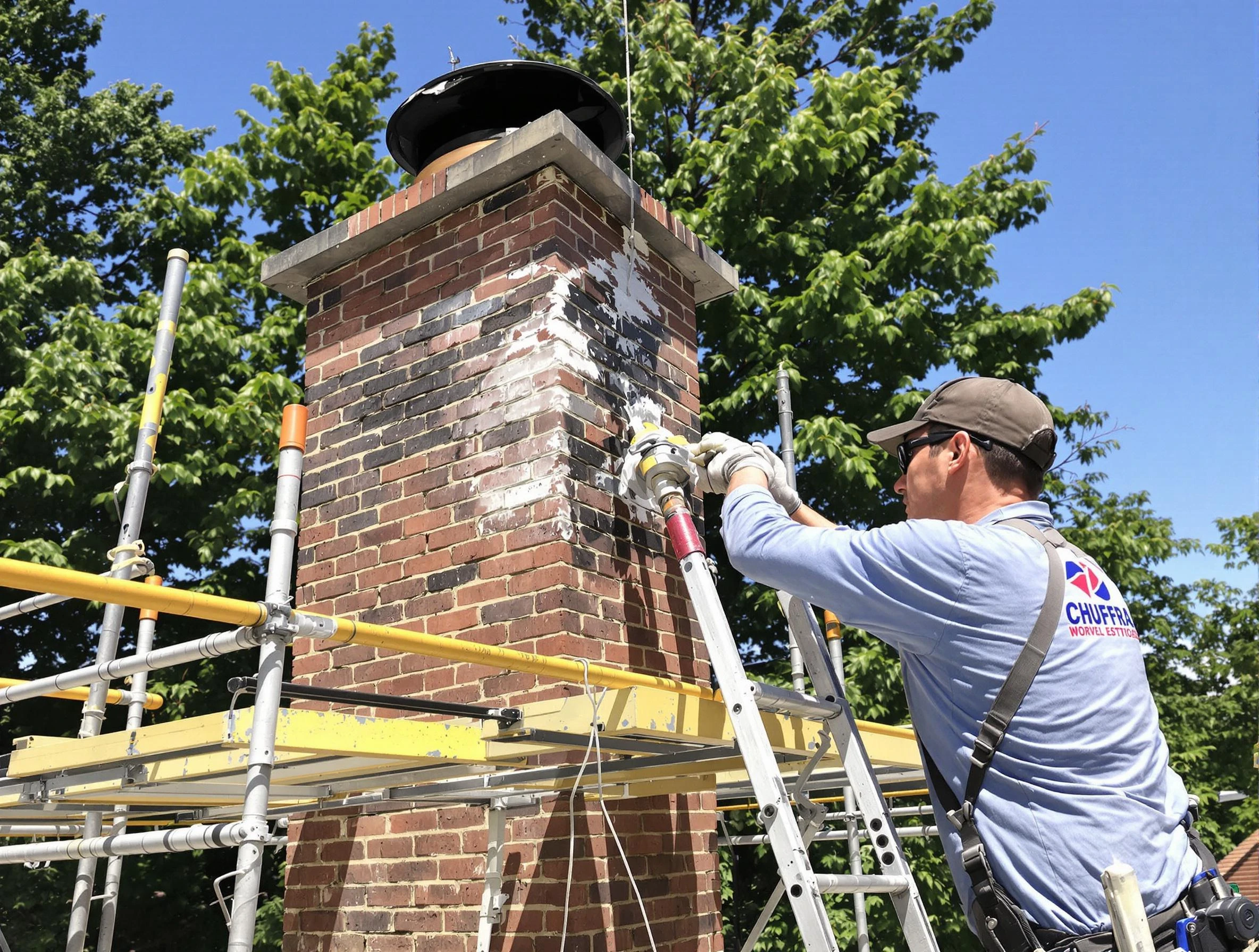Structural chimney repair by Fairfield Chimney Sweep in Fairfield, AL